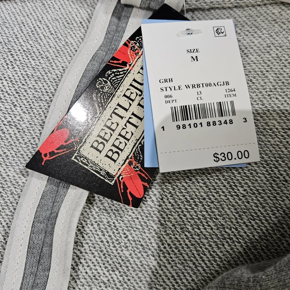 New Beetlejuice Medium Beetlejuice Astrid Lightweight Graphic Blazer Womens - Picture 6 of 6